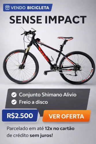 Bicicleta Sense Impact aro 29 Conjunto Shimano Alivio