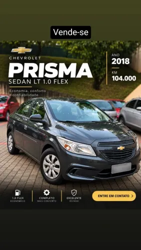 Chevrolet Prisma Sed. Joy/ LS 1.0 8V Flexpower 4P 2018