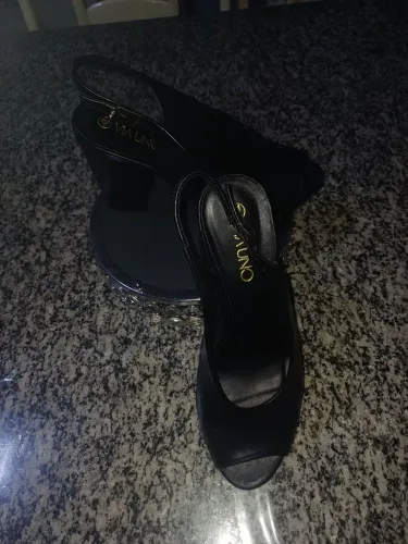 Sandália Via Uno salto grosso