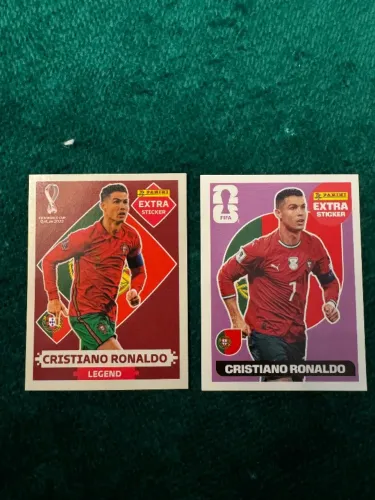 Figurinhas CR7 base 2022 e 2026
