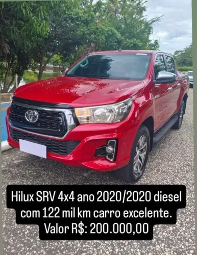 HILUX SRV 4x4 VERMELHA 2020