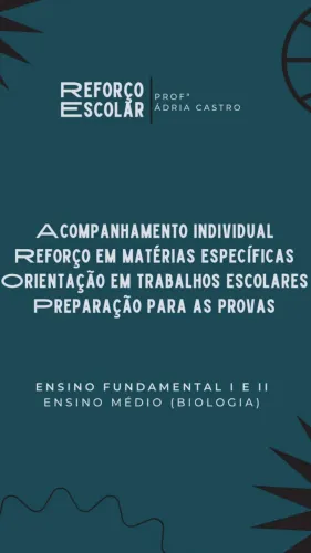 Reforço Escolar / aulas particulares turno da Manhã