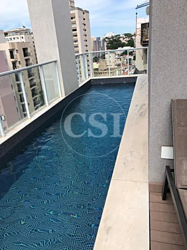 Apartamento mobiliado com suíte no Cambuí, Campinas, à venda e para locação.