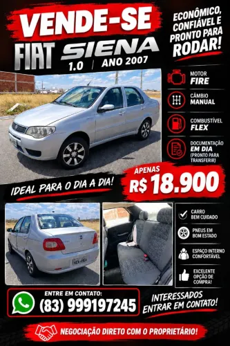 Fiat Siena 1.0/ EX 1.0 MPI Fire/ Fire Flex 8V 2007