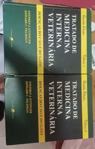 Livro Tratado de Medicina Interna Veterinária- Ettinger- Vol 1 e 2- Quinta edição