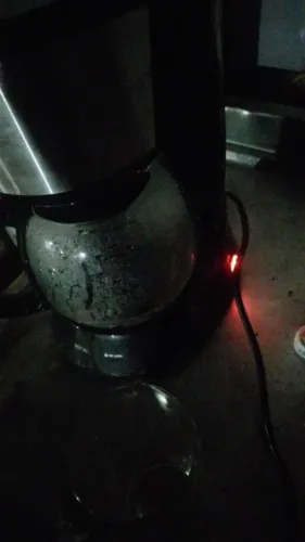 Cafeteira e aquecedor