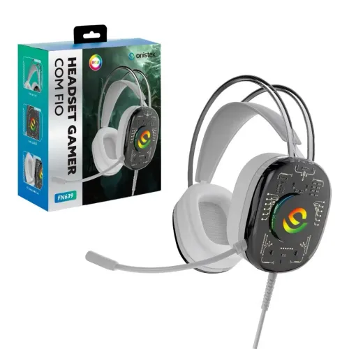 headset gamer com fio Onistek, ON-FN639