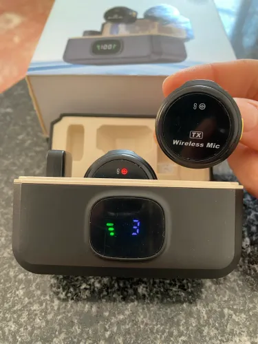 Vendo Microfone Lapela Magnético Sem Fio Duplo | Redução de Ruído | Estojo de Carga