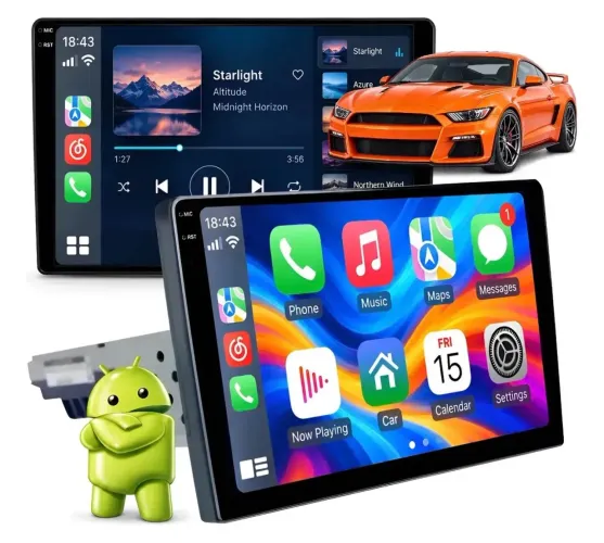 CENTRAL MULTIMÍDIA ANDROID 1 DIN  7 e 9 POLEGADAS 