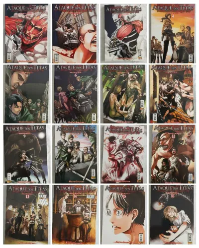 Ataque dos Titãs n° 1 a 34 Ed. Panini Coleção Completa