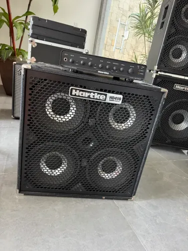Gabinete e cabeçote para baixo Hartke LX5500 + HD410 HyDrive