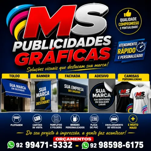 Banner, fachada, adesivo, toldos e muito mais!