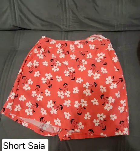 Short saia infantil veste 10 anos