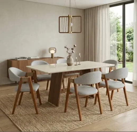 Conjunto de Jantar Montserrat 6 Lugares