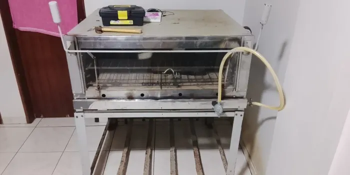 Forno de pizza a gás industrial