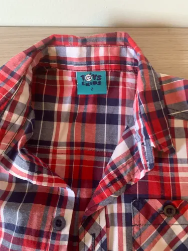 Camisa xadrez infantil 