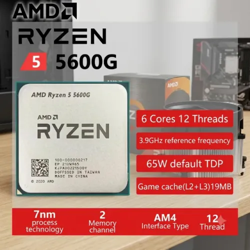 Processador AMD Ryzen 5 5600G (6 Núcleos / 12 Threads) - Perfeito Estado