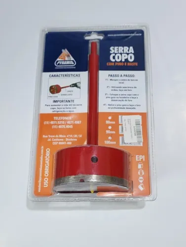 Serra Copo Diamantado 100mm - Pyramid (Nova na embalagem)
