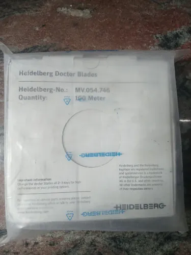 Lâmina raspadora de aço inoxidável Heidelberg doctor blade