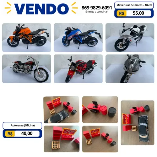 Diversas Miniaturas Novas + Autorama (Oficina)