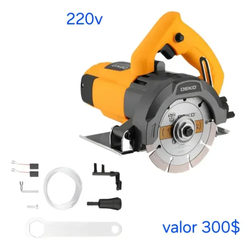 Serra mármore deko profissional novo acompanha kit Refrigeração e disco 220v