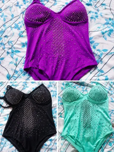 Body Feminino com Strass