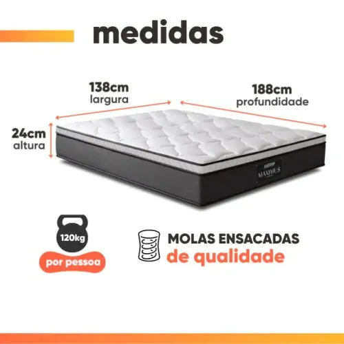 Colchão casal gazin novo