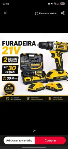 Kit Completo Parafusadeira e Furadeira de Impacto (Estoque Limitado)