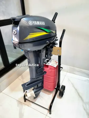 Motor Yamaha 15HP, 2 Tempos Novo Ano 2026, Completo, Garantia, Pronta Entrega Promoção