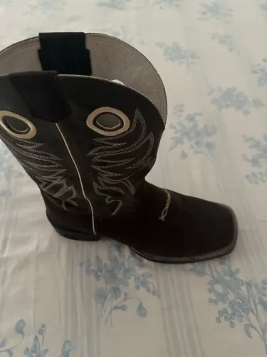 botas de couro masculina