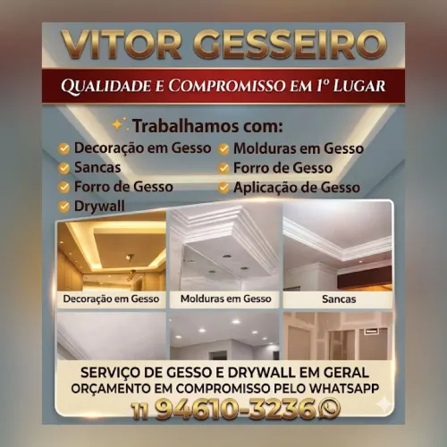 DECORAÇÃO GESSO