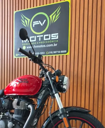 ROYAL ENFIELD METEOR 350 FIREBALL RED 2024 - IMPECÁVEL