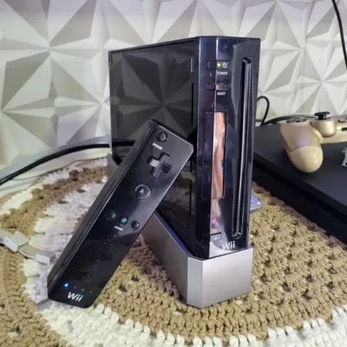 Console Nintendo Wii Black Completo Controle Wii Remote HD Externo 500GB