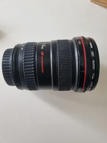 Lente Canon 17-40mm com HOYA HMC UV (77mm)