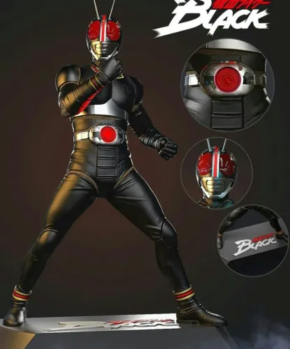 Kamen Rider Black 2 cabeças Action Figure Grande +30cm