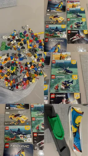 Lote LEGO Original 11 Kg + Minifiguras + Manuais + Peças Raras 