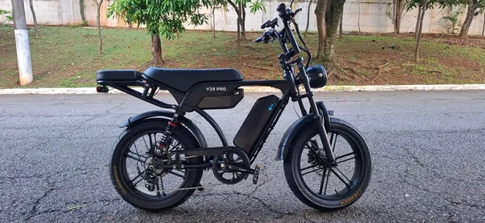Bicicleta Elétrica V29 Pro 1000W 2 Baterias Aro 20