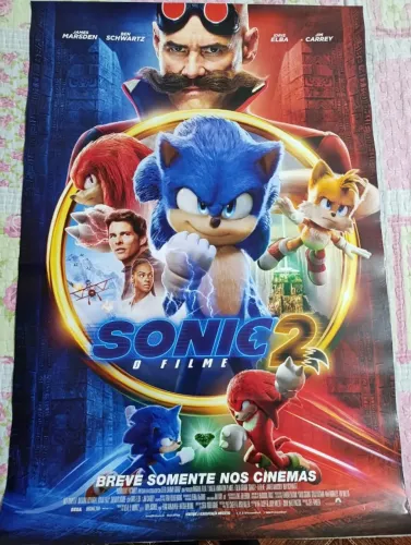 Sonic 2 Filme Poster Cartaz de Cinema
