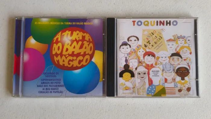 2 CDs Infantis Raros - Turma do Balão Mágico e Toquinho (Originais)
