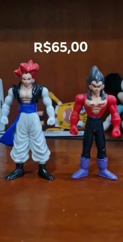 Dupla Action Figure Dragon Ball GT - Gojeta e Vegetta Super Sayajin 4 - Bootleg