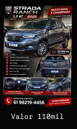 Fiat Strada Ranch 1.3 Flex 8V CD Aut. 2023