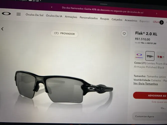 Óculos Oakley flak 2.0 XL Polarized