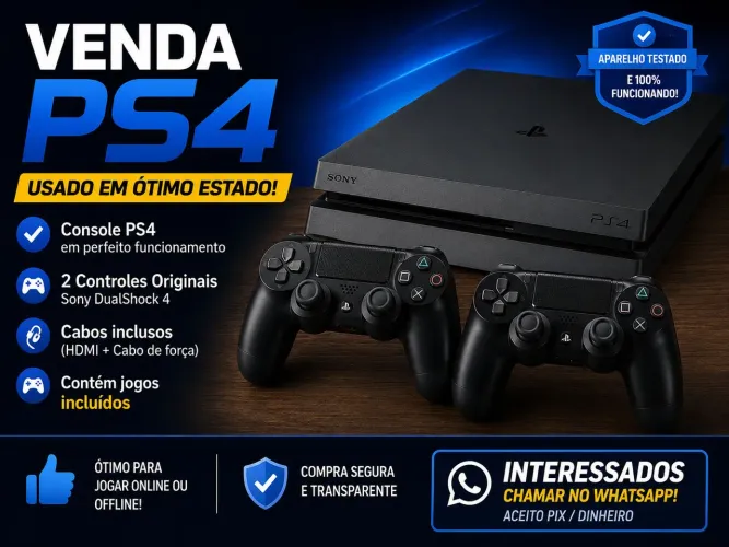 Ps4 Semi-novo, Estado excelente