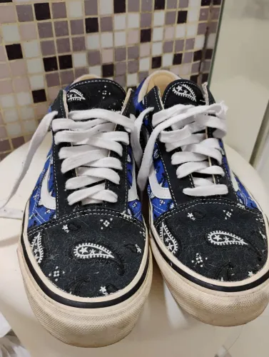 Tênis vans Azul e preto Stars - 41
