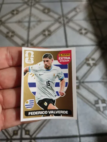 Figurinha copa 2026 Federico Valverde cromo ouro