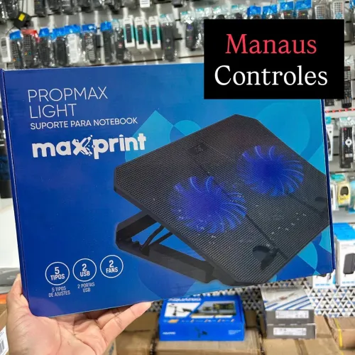 Suporte de Notebook MaxPrint com 2 Fans e 2 Portas USB - Promoção