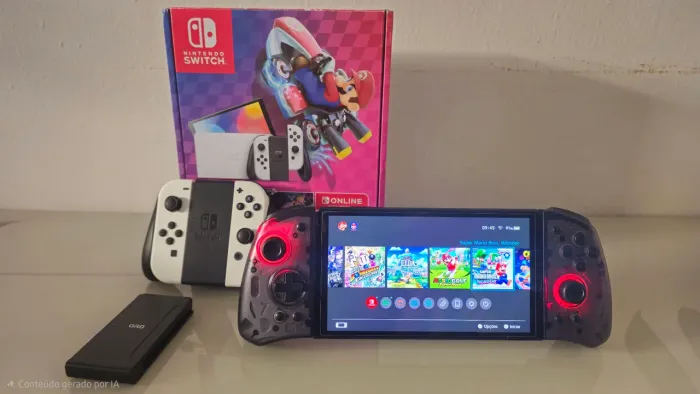 Nintendo switch oled branco 256gb Desbloqueado 