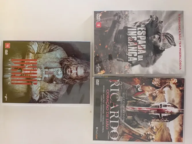 3 dvds viking e idade média: a espada da vingança, Ricardo coração de leão e viking