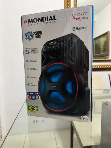 Caixa De Som Amplificada Bluetooth 250w Cm250 Cor Preto Mondial