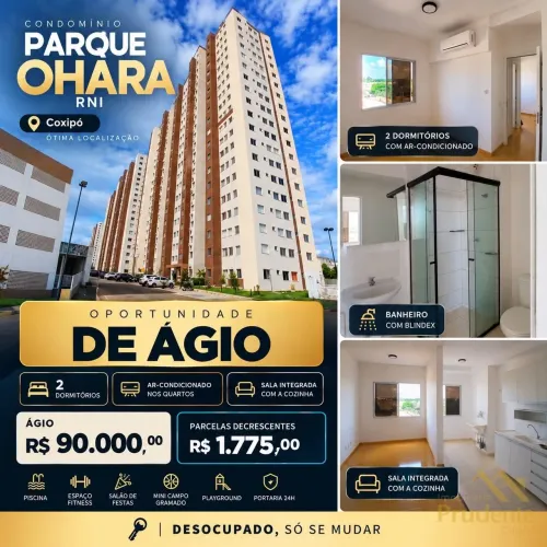 Apartamento para Venda em Cuiabá, Parque Ohara, 2 dormitórios, 1 banheiro, 1 vaga